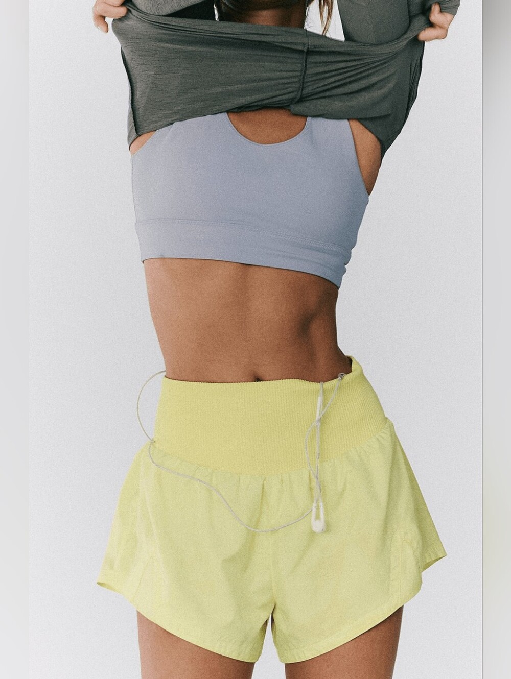 🪷 Free People FP Movement Carpe Diem Shorts In Sour Citrus, XL - Picture 2 of 8